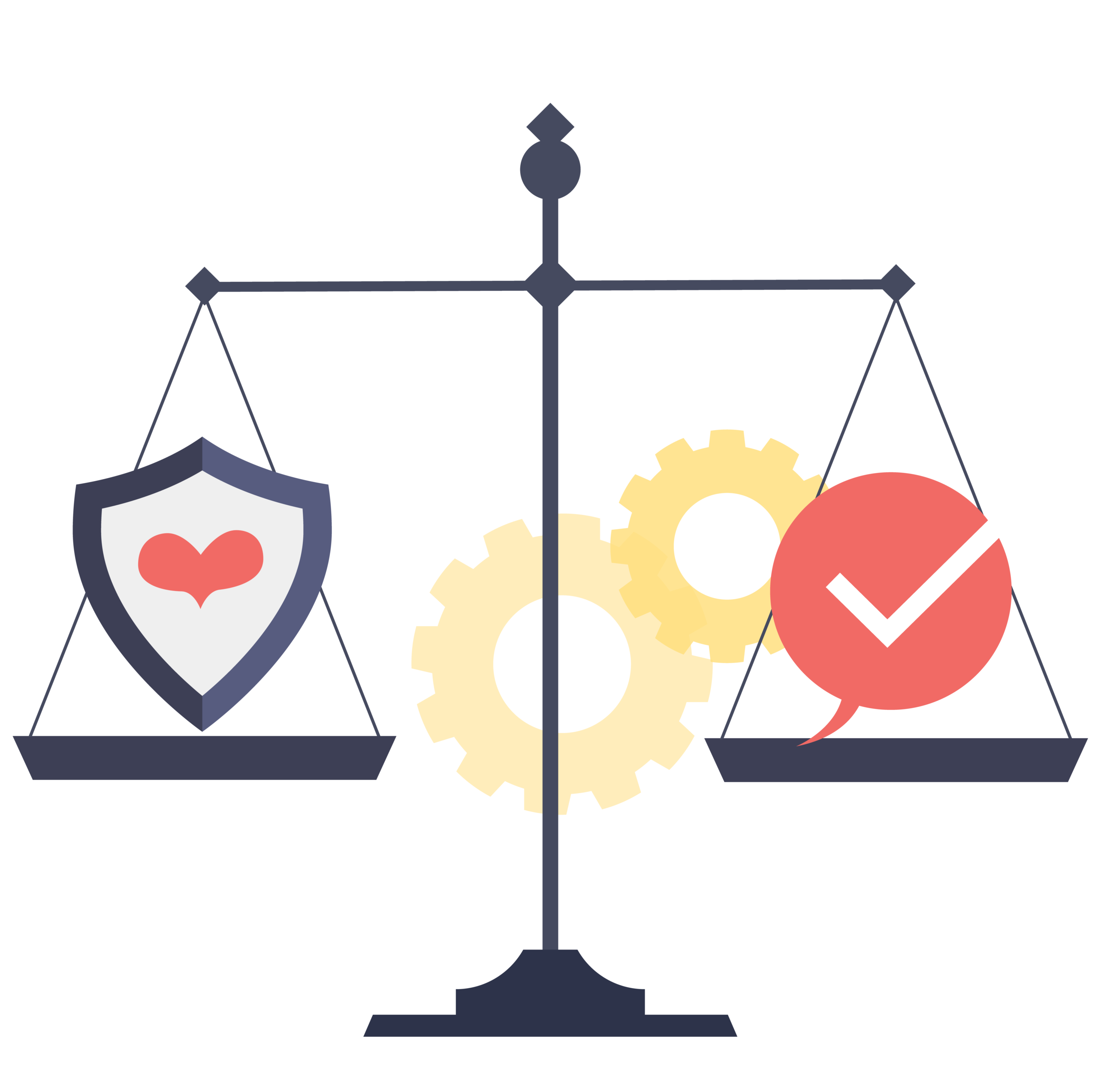 An image of scales to depict our value of integrity