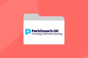 An image of a folder with the Parkinson's UK logo on