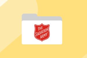 An image of Salvation army logo on for a case study about the social media moderation Social AF did for the charity